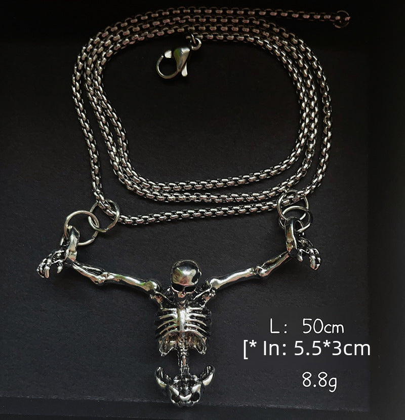 Wholesale Skull Necklace Independent Site Fashion Retro Jewelry Pendant